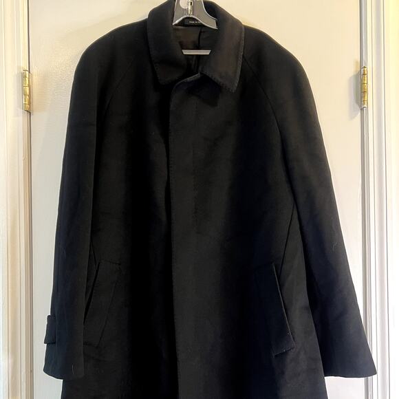 Rialto Italian wool cashmere long coat men's size 44 L BB - Picture 2 of 10